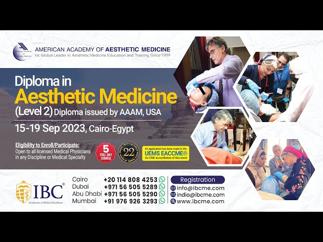 Diploma in Aesthetic Medicine Level 2 - Cairo Egypt